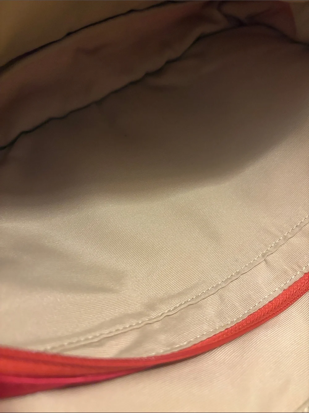 Coach Red Signature Nylon Foldover Cosmetic Case with Hook